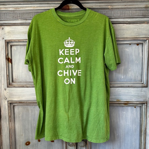 Chive Tee Keep Calm and Chive On XL - Picture 1 of 8